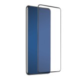 Egyéb Utángyártott Samsung Galaxy S22 Full Glue hajlított edzett üveg kijelzővédő üvegfólia fekete kerettel (62679) (eb62679) - Kijelzővédő fólia