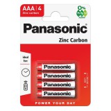 Elem PANASONIC Red Zinc 1,5 V cink-mangán AAA (4db)