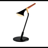 ELMARK DUNCAN LED asztali lámpa, fekete/fa
