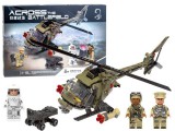 Építőkockák-Katonai Helikopter-3 Bábúval-Kompatibilis a Legoval-621 db.-os