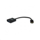 Equip 11903607 HDMI-VGA átalakító, audio, fekete (11903607) - HDMI