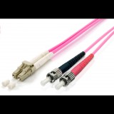Equip 255548 LC/ST Optikai Fiber Patch kábel, OM4, 20m (255548) - Fiber Optic