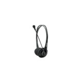 Equip Life Fejhallgató 245302 3.5 mm Jack, hangerő szabályzó, rugalmas mikrofon, 2m kábel, fekete (KELEQU245302) - Fejhallgató