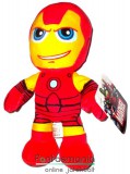 Eredeti, licencelt termék Avengers / Bosszúállók figura - Klasszikus Iron Man / Vasember plüss figura - 21cm-es nagyfejű szuperhős karikatúra plüss