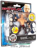 Eredeti, licencelt termék WWE Pankrátor figura - 10cm-es Kane figura mozgatható végtagokkal ring darabbal - Pankráció / Wrestling figura