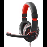 Esperanza EGH330R CROW Gamer mikrofonos fejhallgató fekete-piros (EGH330R) - Fejhallgató