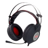 Esperanza EGH440 NightCrawler Jack 3.5mm fekete-piros mikrofonos gamer fejhallgató