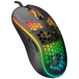 Everest gamer egér - sm-g66 x-hole (8000 dpi, 7gomb, 1,5m harisnyázott kábel,optikai, fekete, rgb led 34921