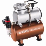 Extol Prémium Extol Premium olajmentes légkompresszor, 230V/150W, 6 bar, 23 l/perc, 3l tank, airbrush festéshez is használható