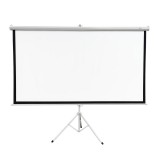 EXTRALINK PROJECTION SCREEN 100" 16:9, 220x125CM WHITE PVC, SEMI-AUTO ROLLER, WITH STAND, PSR-100