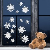 Family Karácsonyi ablakdekor szett jégkristály - papír, fehér