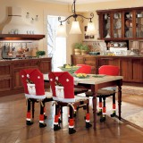 Family Karácsonyi székdekor, székhuzat szett- Mikulás - 50 x 60 cm - piros/fehér