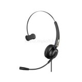 Fejhallgató - USB Office Headset Pro Mono (USB; mikrofon; hangerő szabályzó; 2,1m kábel; fekete) (SANDBERG_126-14)