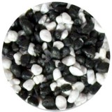 Fekete-fehér mix akvárium aljzatkavics (3-5 mm) 750 g