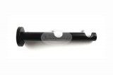 Fekete színű modern fém karnistartó konzol - 2 rudas