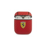 Ferrari Airpods tok - Scudetto Carbon piros