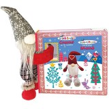 Flair Toys Pattanj pajtás plüss barát képeskönyvvel - Karácsonyi manó (WW040) (WW040) - Plüss játékok