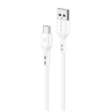 Foneng X36 USB-Micro USB kábel, 2.4A, 2m (fehér)