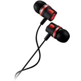 Fülhallgató, mikrofonnal, CANYON EP-3, fekete-piros (CACEP3R)