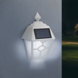 Garden of Eden LED-es szolár fali lámpa - fehér, hidegfehér - 14 x 6,2 x 19 cm (11244B)