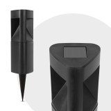 GARDEN OF EDEN LED-es szolár lámpa - háromszög alakú, fekete, műanyag
