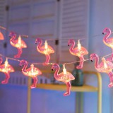GARDEN OF EDEN LED fényfüzér &#8211; flamingós 1,1 m meleg fehér