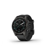 Garmin Epix Pro (Gen2) Sapphire 42 mm Karbonszürke DLC - fekete szilikon szíjjal pulzusmérő óra