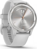 Garmin Vivomove Trend Silver Stainless Steel Bezel with Mist Gray Case and Silicone Band 010-02665-03