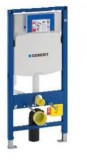 Geberit Duofix szerelőelem elölről működtethető, beépíthető WC tartály UP320 öblítőtartállyal, ZWC védőcsővel, fali WC-hez, 111.300