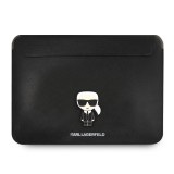 Gegeszoft Karl Lagerfeld Saffiano Ikonik fekete laptop táska 16" (KLCS16PISFBK)