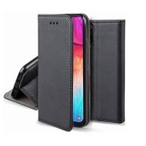 Gegeszoft Smart magnet HTC Desire 19 Plus oldalra nyíló mágneses könyv tok szilikon belsővel fekete