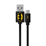 Gegeszoft USB kábel DC - Batman 002 USB - MicroUSB adatkábel 1m fekete