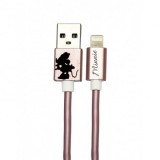 Gegeszoft USB kábel Disney - Minnie Apple USB - Lightning (8Pin) 1 méter rozéarany