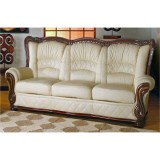 Gegitalia Zara 3-személyes kanapé, extra bőrrel