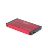 Gembird 2.5'' külső SATA merevlemez ház USB 3.0 piros (EE2-U3S-2-R) (EE2-U3S-2-R) - HDD Dokkoló