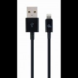Gembird 8-pin - USB Type-A adat- és töltőkábel 2m fekete (CC-USB2P-AMLM-2M) (CC-USB2P-AMLM-2M) - Adatkábel