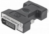 GEMBIRD A-DVI-VGA-BK DVI-I (Dual Link) - VGA fekete adapter