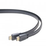 Gembird Cablexpert HDMI male-male lapos kábel 1.8m fekete (CC-HDMI4F-6) (CC-HDMI4F-6) - HDMI
