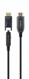 Gembird CCBP-HDMID-AOC-50M HDMI kábel HDMI D-típus (Micro) HDMI A-típus (Standard) Fekete