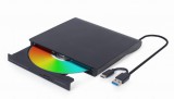 Gembird DVD-USB-03, DVD±RW, USB 3.1, 24x, 8x, Fekete optikai meghajtó