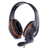 Gembird GHS-05-O fejhallgató és headset Vezetékes Fejpánt Gaming Fekete, Narancssárga