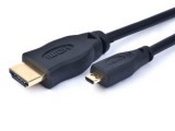 Gembird HDMI-A apa - Micro HDMI apa, bulk csomagolás, 3m fekete kábel