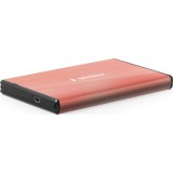 Gembird szálcsiszolt alumínium 2.5" sata3 usb3.0 külső ház rózsaszín ee2-u3s-3-p