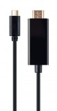 Gembird USB-C to HDMI-male adapter 4K 60Hz 2m black (A-CM-HDMIM-02)