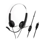 Genius HS-220U headset fekete (31710020400) (gen31710020400) - Fejhallgató