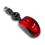 Genius Micro Traveler optikai egér piros USB (31010100119) (31010100119) - Egér