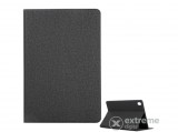 Gigapack álló, bőr hatású flip tok Huawei MediaPad M6 10.8 LTE készülékhez, fekete