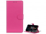 Gigapack álló, bőr hatású flip tok Huawei P40 Lite E készülékhez, rózsaszín