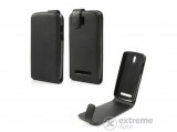Gigapack álló bőr tok HTC Desire 500 készülékhez, fekete