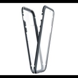 Gigapack Alumínium telefonvédő (360°-os védelem, mágneses, közepesen ütésálló, edzett üveg előlap, hátlap, 9H) FEKETE [Apple iPhone 13] (5996591131825) - Telefontok